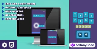 Type Fast Words HTML5 Game
