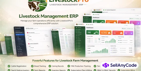 LivestockPro ERP Livestock Farm Management System