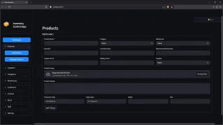 Inventory Control App Streamlit Python