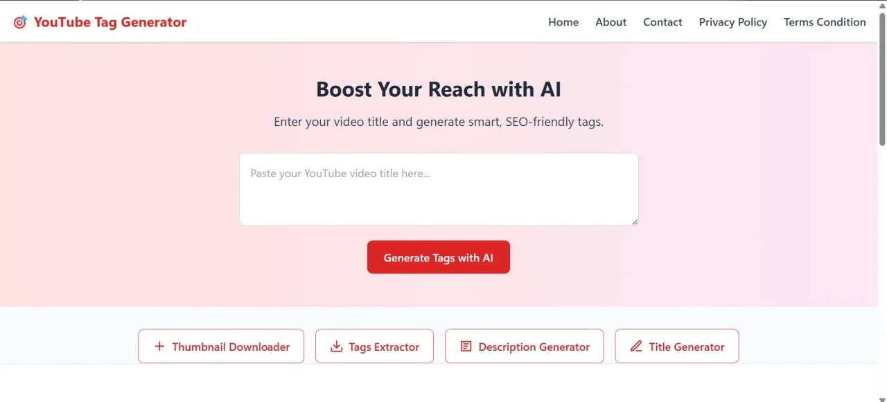 Youtubely - Tag Generator PHP Script — screenshot 1