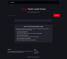 YouTube Playlist Length Checker Website Script