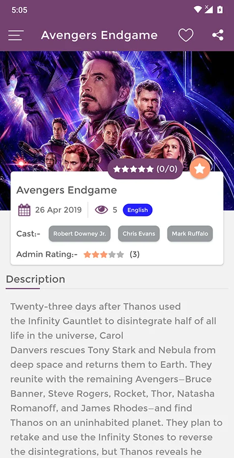 Android Movie Review App — screenshot 8