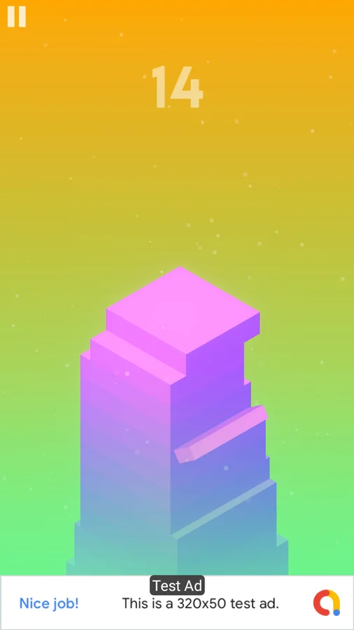 Cube Stack Game Source Code — screenshot 2
