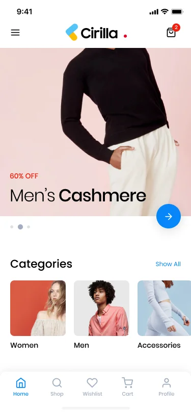 Cirilla - Multipurpose Flutter App for WordPress & WooCommerce — screenshot 1