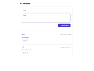 React Modern Comments Plugin. Backend-Agnostic