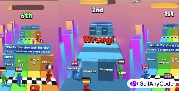 Quiz Rush.io Hyper Casual Game