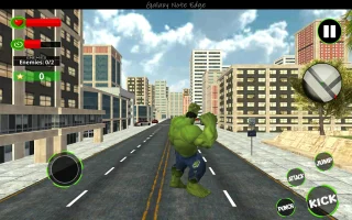 Incredible Hulk (Super Hero): Fight in City (64-Bit)