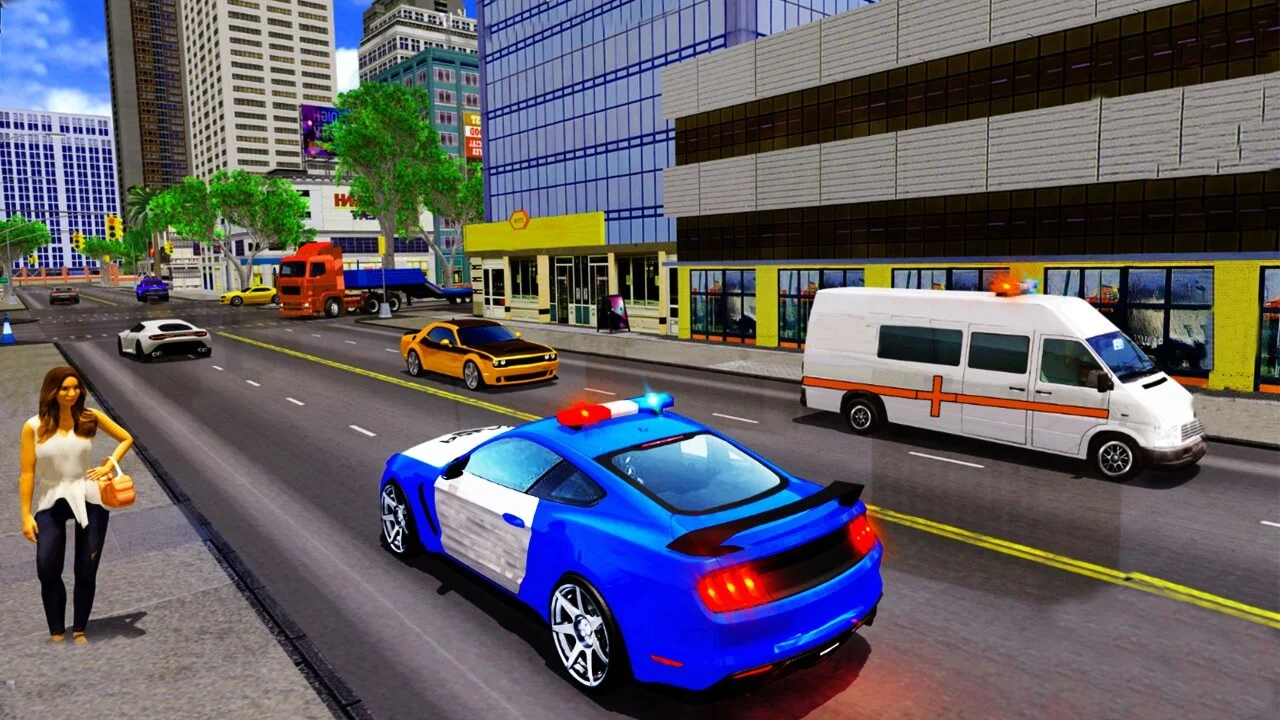 Police Passenger Car Driving Game 3D — screenshot 1