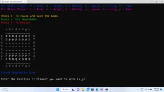 Chess Game C++ Code