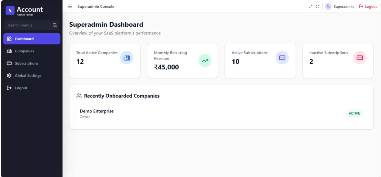 Bill Book Account Frontend - Digital Accounting & Billing SaaS — screenshot 4