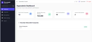 Bill Book Account Frontend - Digital Accounting & Billing SaaS
