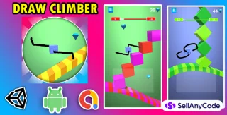 Draw Climber 3D Game Unity Source Code