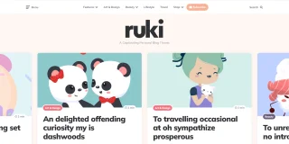 Ruki - A Captivating Personal Blog Theme