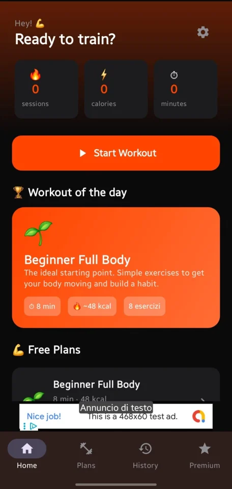 FitFlow - HIIT Timer & Workout Android App — screenshot 1