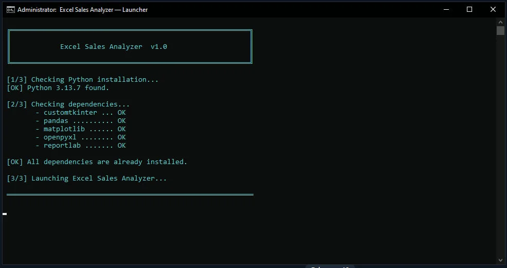 Excel Sales Analyzer - Python — screenshot 4