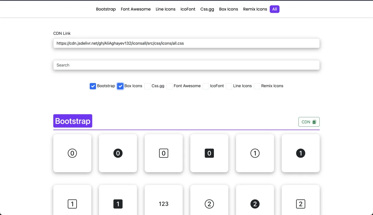Diverse Collection of 20,000+ Icons — screenshot 1