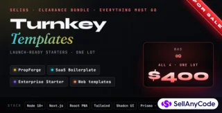Turnkey Templates Bundle Prop-Firm Builder + 3 SaaS Starters