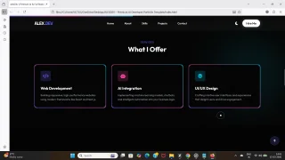 ALEXDEV Premium AI Developer Portfolio Template