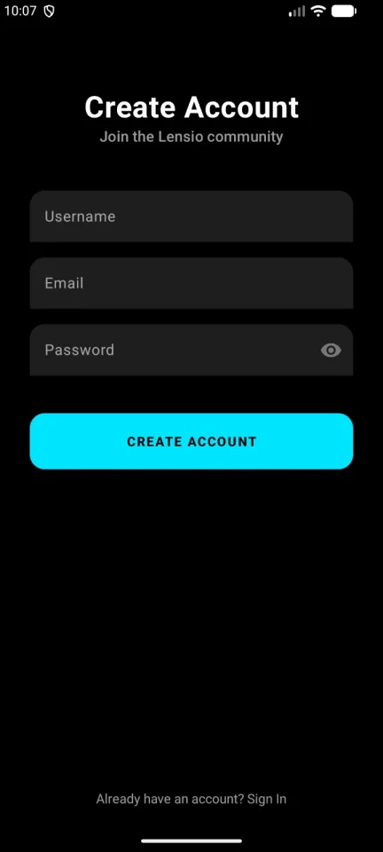 Lensio — screenshot 1