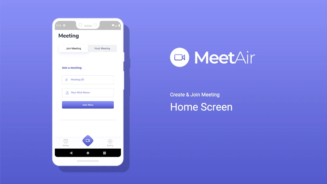 MeetAir - iOS and Android Video Conference App for Live Class, Meeting, Webinar, Online Training — screenshot 2