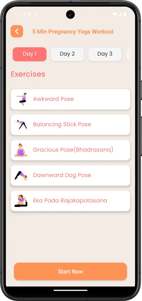 5MinutesPregnancyYoga — screenshot 3
