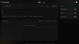 Apex Studio - 2-in-1 Offline Web App (Video Marker & Batch Image Compressor) | Vanilla JS