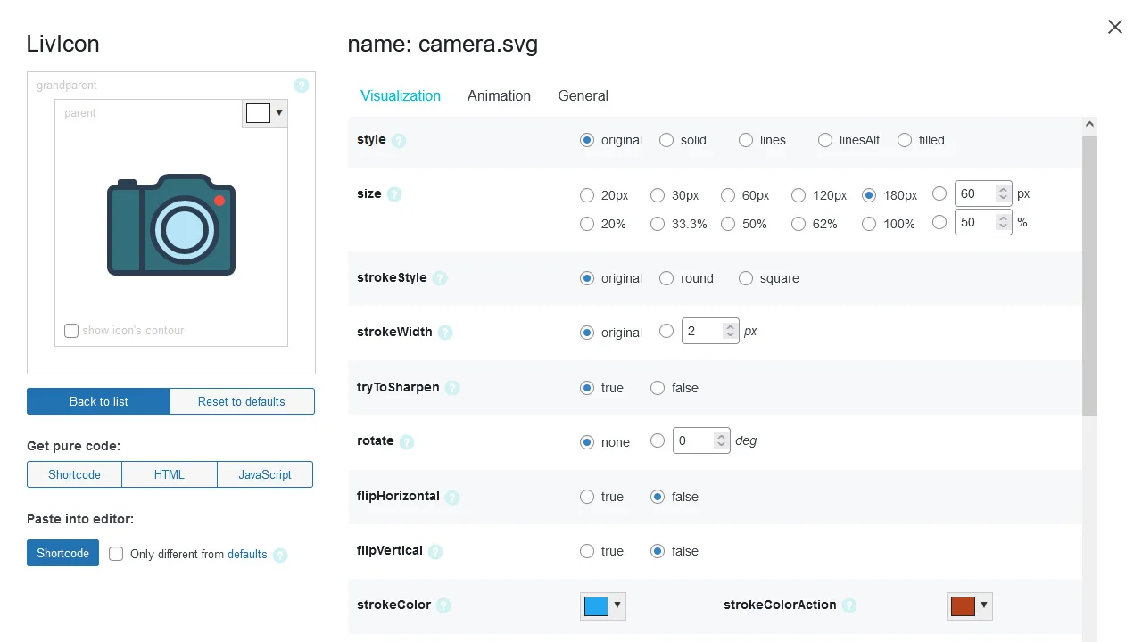 LivIcons Evolution for WordPress - The Next Generation of the Truly Animated Vector Icons — screenshot 2