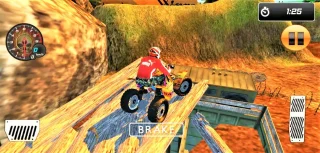 Offroad ATV Quad Bike Mania: Mountain Quad Stunt 64 Bit