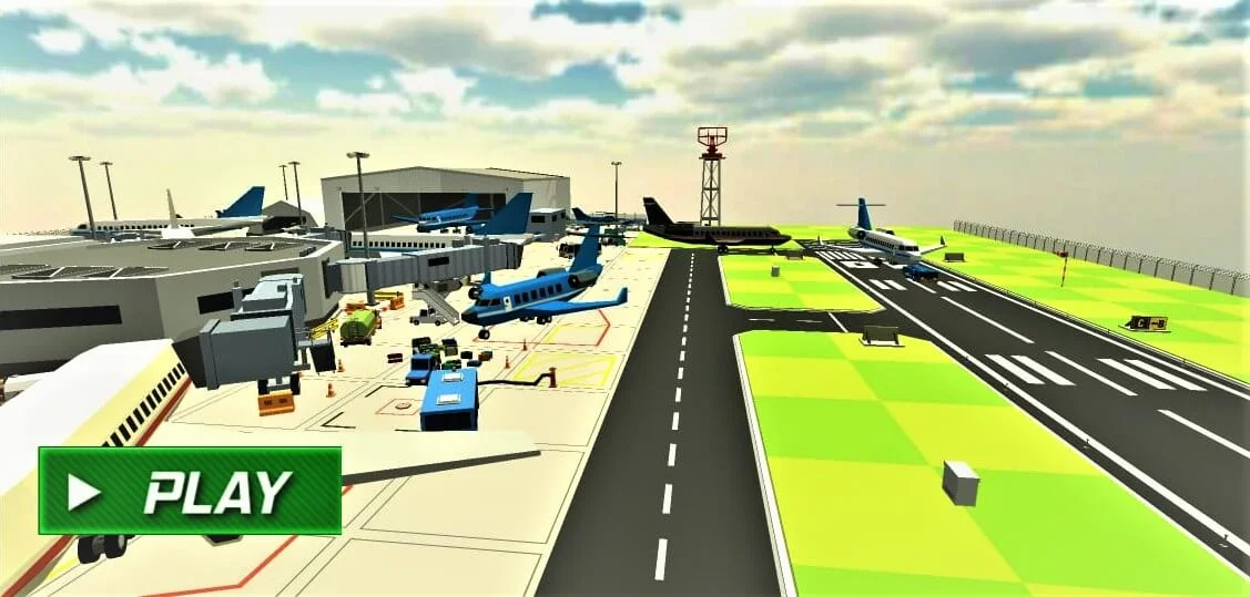 Chained Cart Towing Plane Parking Simulator 2021 — screenshot 1