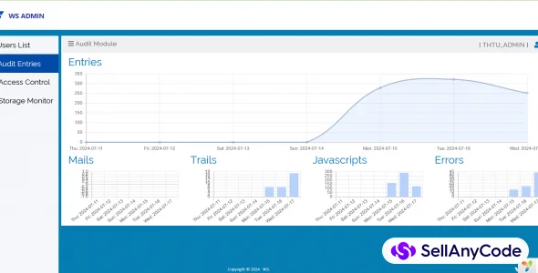 WS Admin Panel - RBAC, USERS Management and AUDIT Entries Monitoring