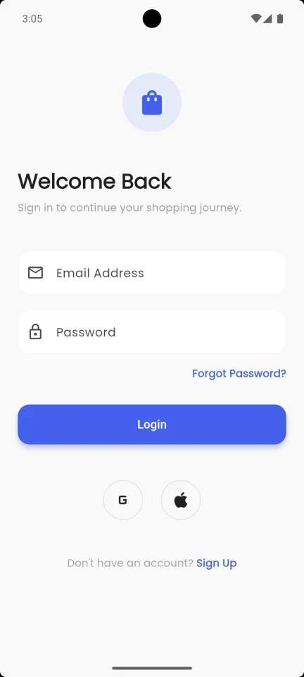 EcomMart - Ultimate Flutter E-Commerce App Template (GetX) — screenshot 1