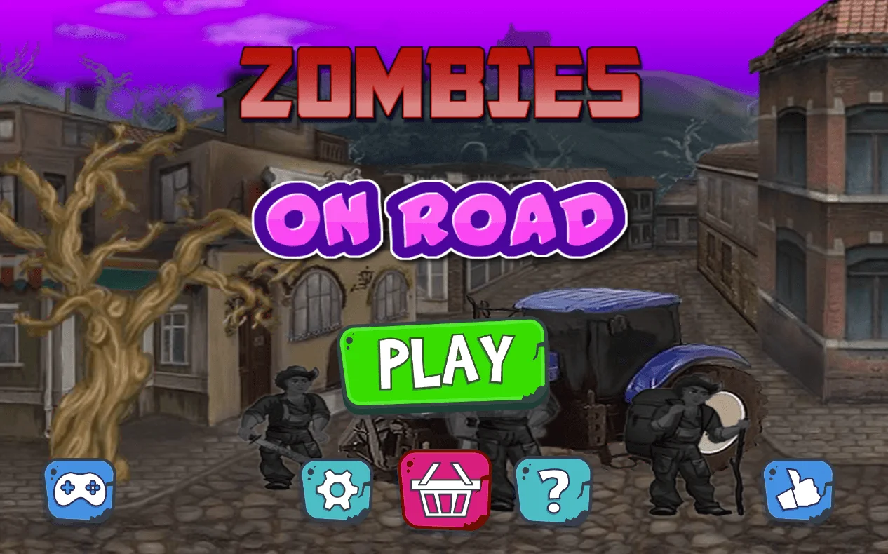 Zombie on Road Unity Source Code — screenshot 1