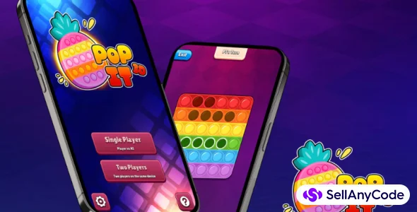Pop It 3D Fidget, Two Players Game with AI