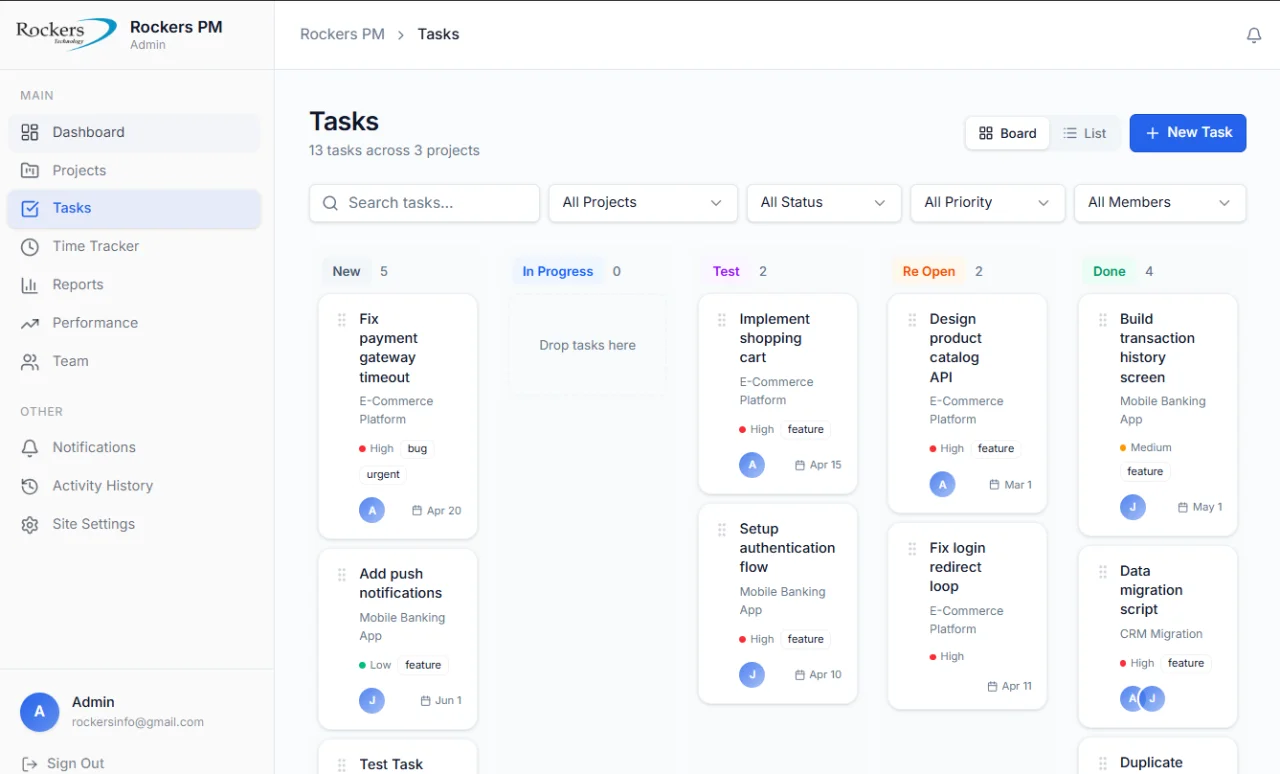 Taskflow: Project Management System — screenshot 2