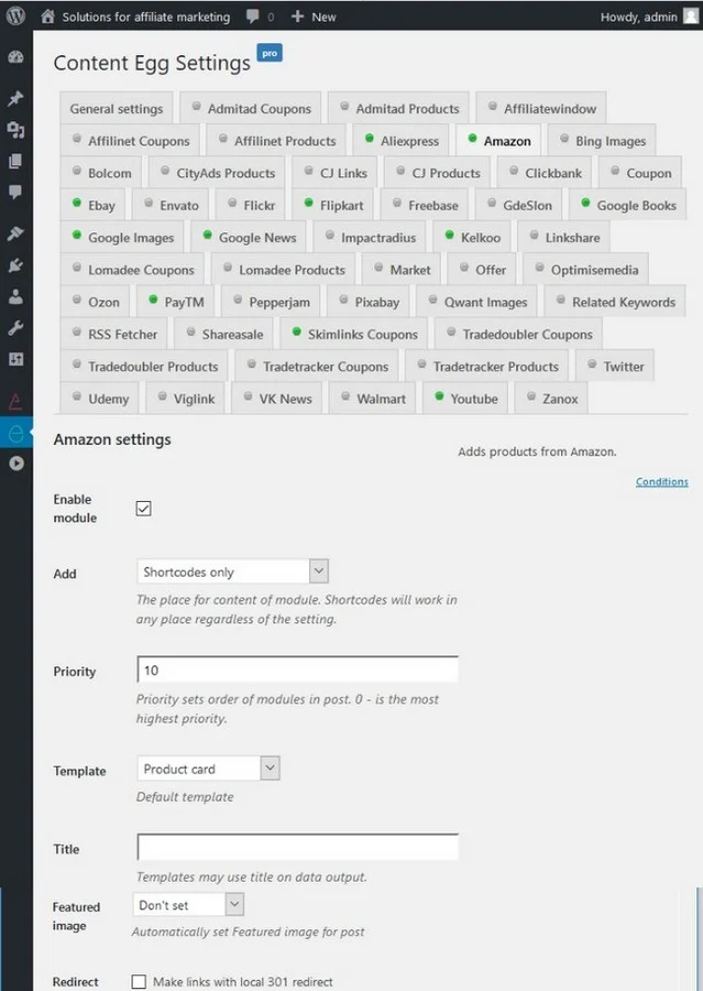 Content Egg - All in One Plugin for Affiliate, Price Comparison, Deal Sites — screenshot 1