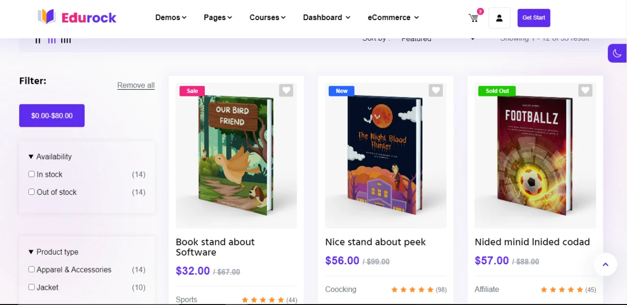 Online Learning School Template with Student, Teachers and Admin Dashboard — screenshot 1
