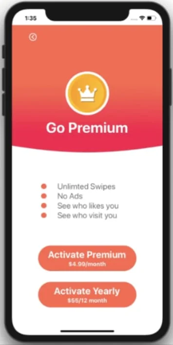 React Native Dating App — screenshot 2