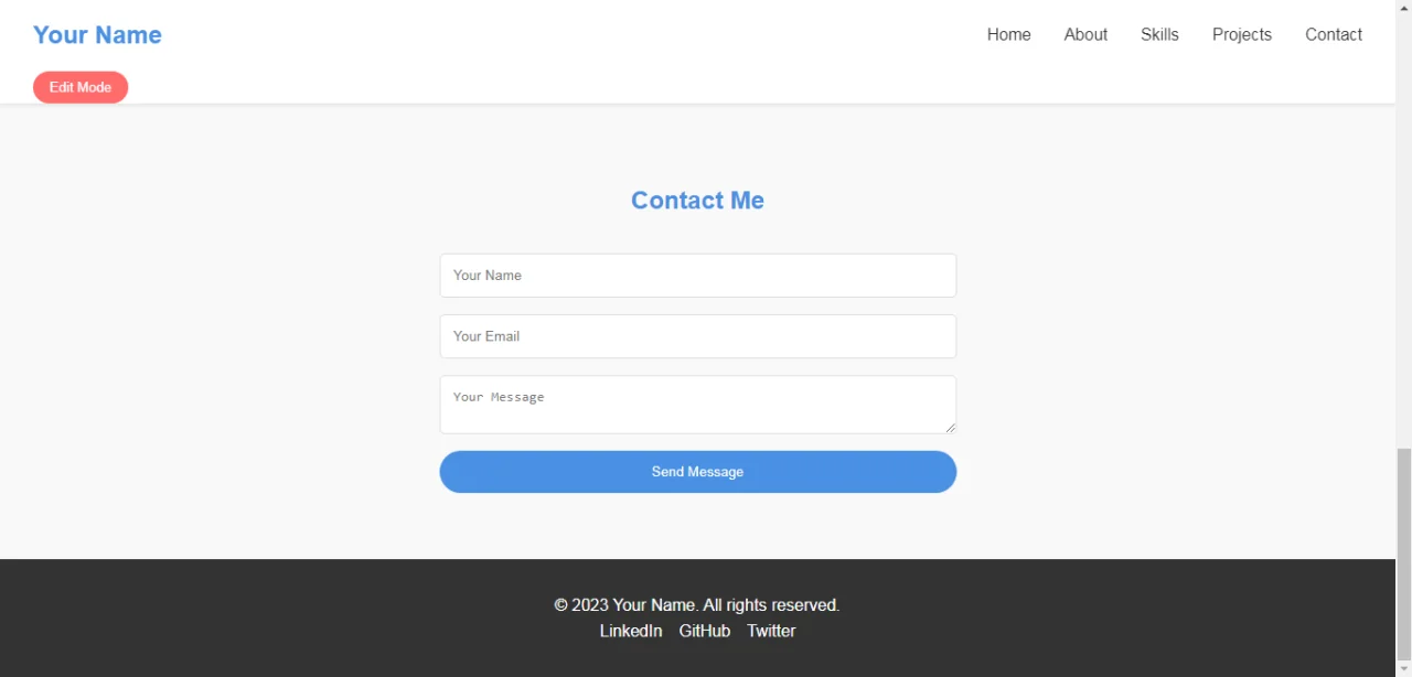 Portfolio Template — screenshot 3
