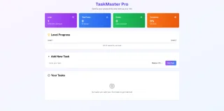 TaskMaster Pro - Gamified Task Management App | Next.js + TypeScript