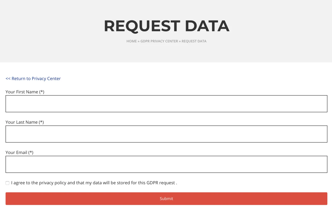 WordPress GDPR & CCPA — screenshot 2