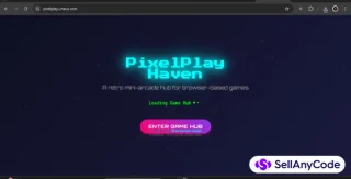 PixelPlayHaven JavaScript Gaming Site with 18+ Games Source Code Bundle