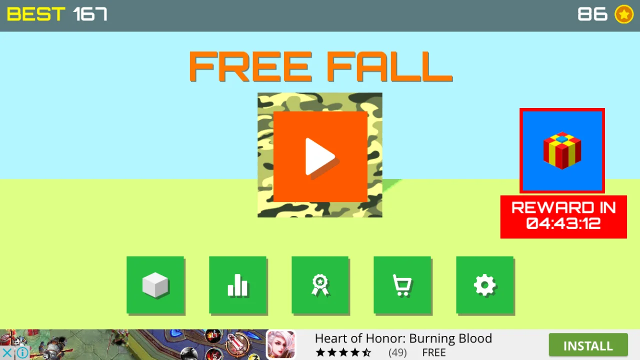 Free Fall – Premium Unity Template — screenshot 1