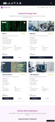 AI Image Tools Showcase Modern Landing Page Template