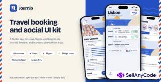 Journio - Travel Booking & Social Flutter UI Kit