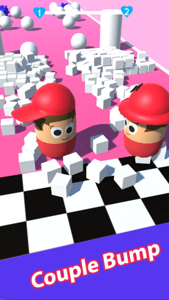 Color Couple Bump 3D — screenshot 1