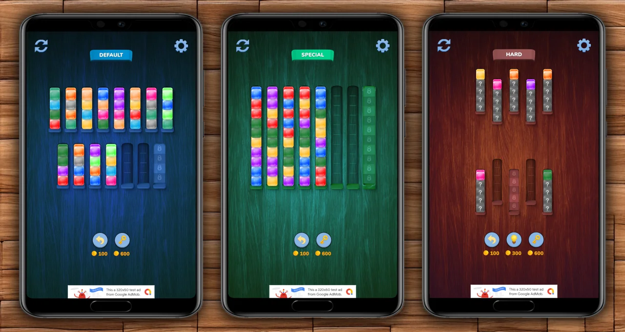 Blocks Sort Puzzle Template + Level Creator — screenshot 1