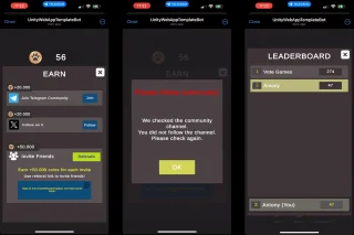Telegram WebApp Template Unity