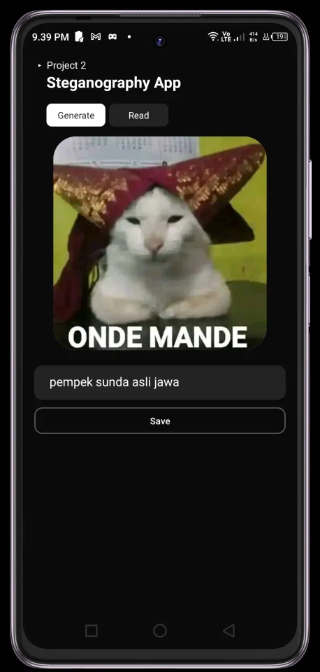 Steganography - Android Steganography Generate/Reader — screenshot 2