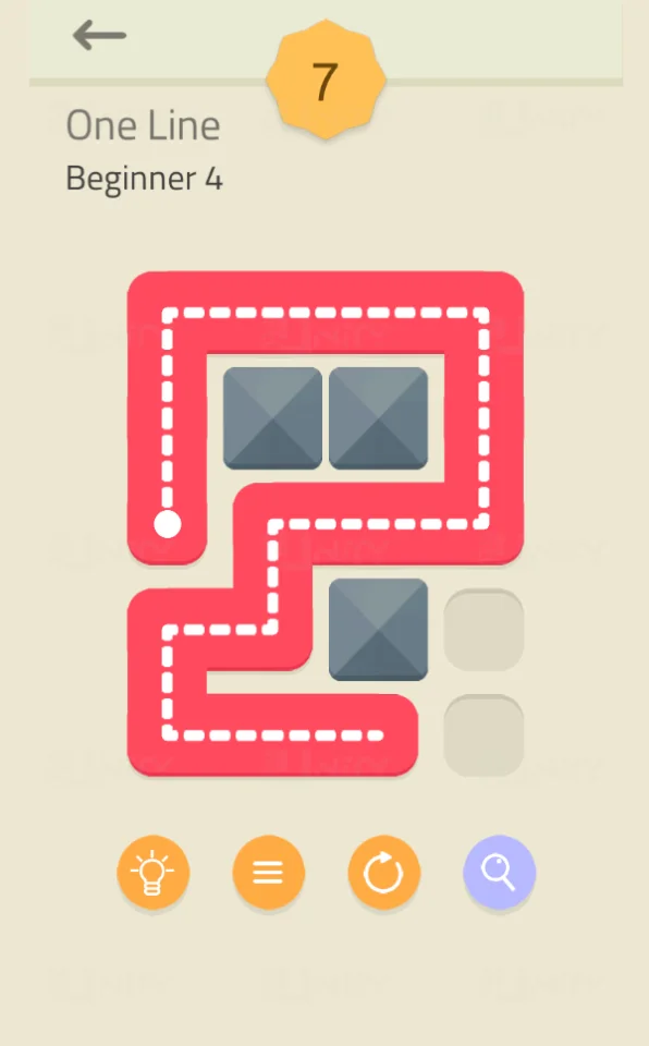 One Line Puzzle - AdMob - In App Purchase - Unity — screenshot 3