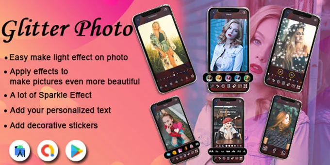 3D Glitter Effect - Glitter Photo Editor & Sparkle Light Photo Overlay - Magic Brush Light Effect — screenshot 8